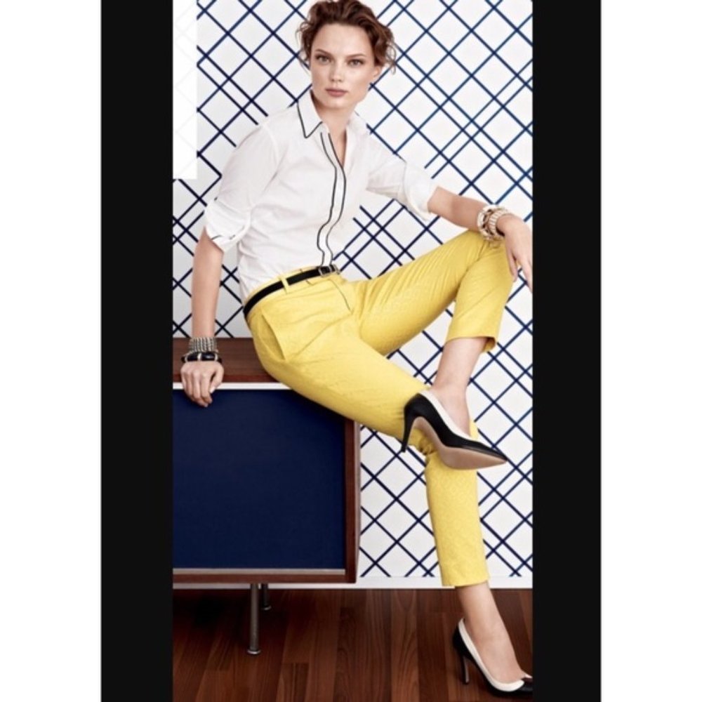 LOFT Ankle Pants in Yellow